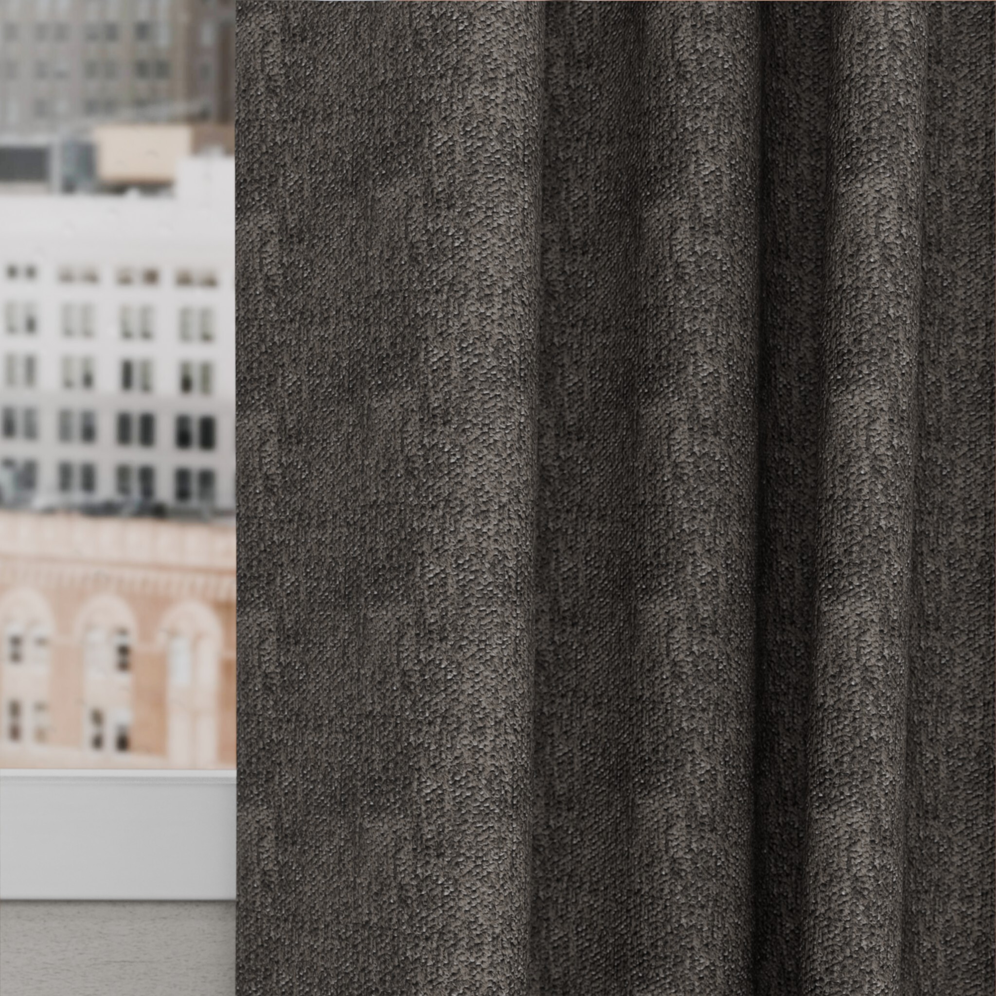 Toppoint_Gordijn_Liscio_03_donker taupe_Curtain