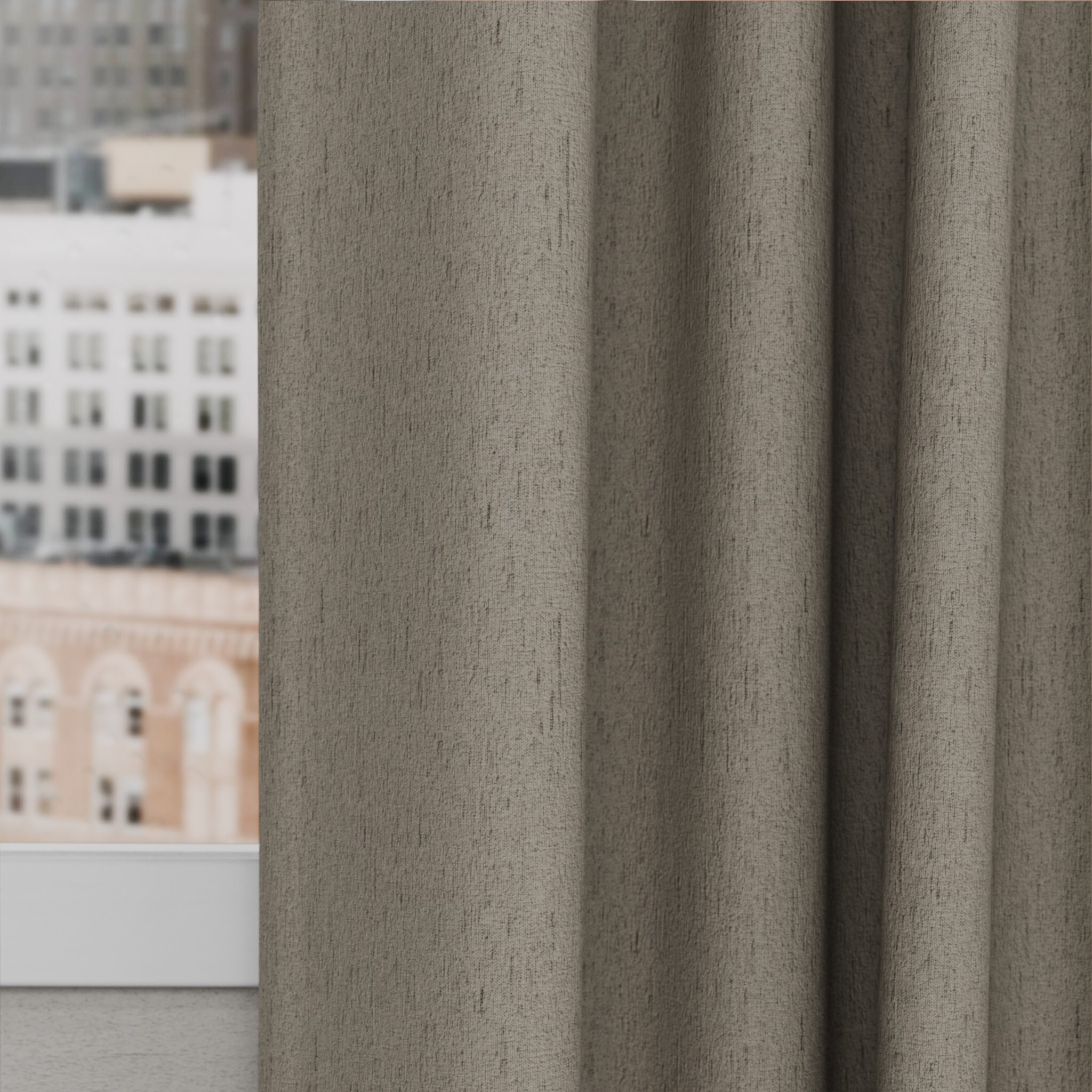 Toppoint_Gordijn_Melange Night_14_taupe_Curtain
