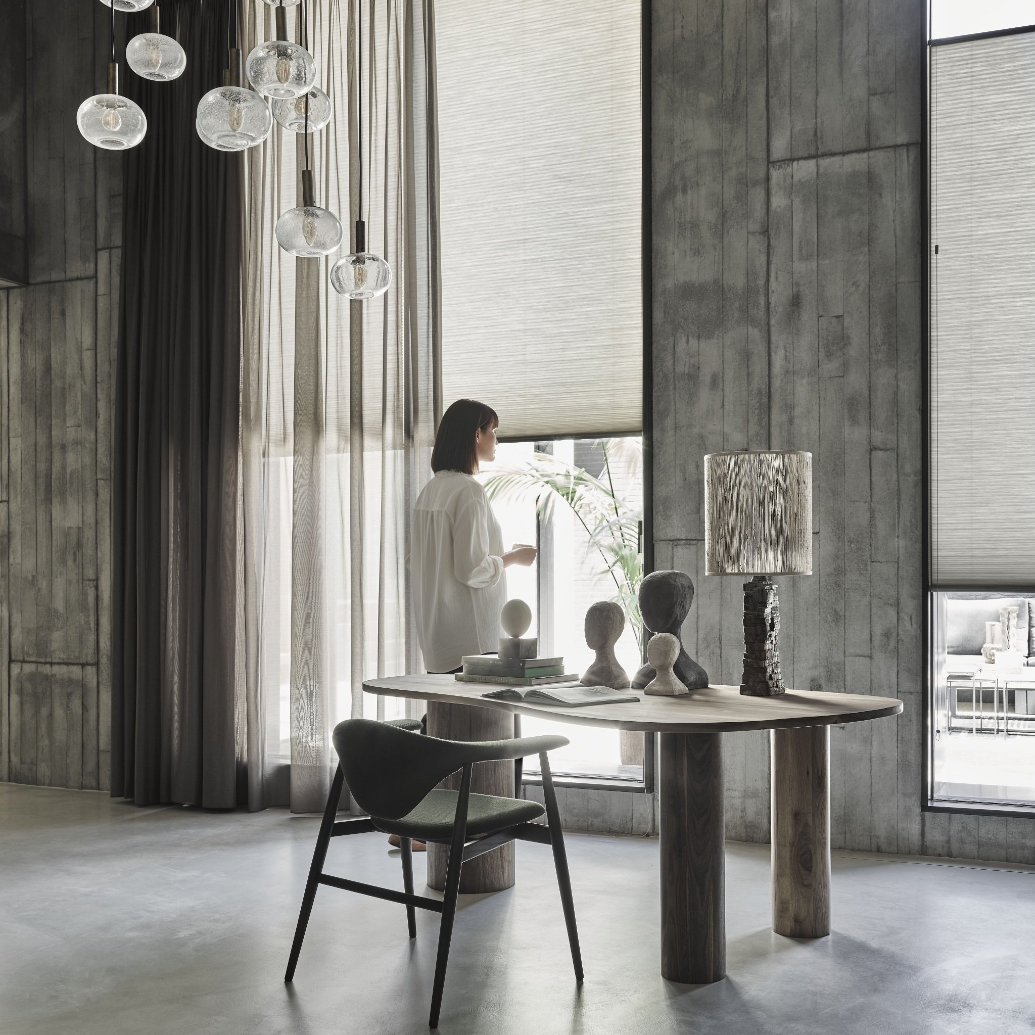 Iso Plissé® en gordijn inbetween Cotton