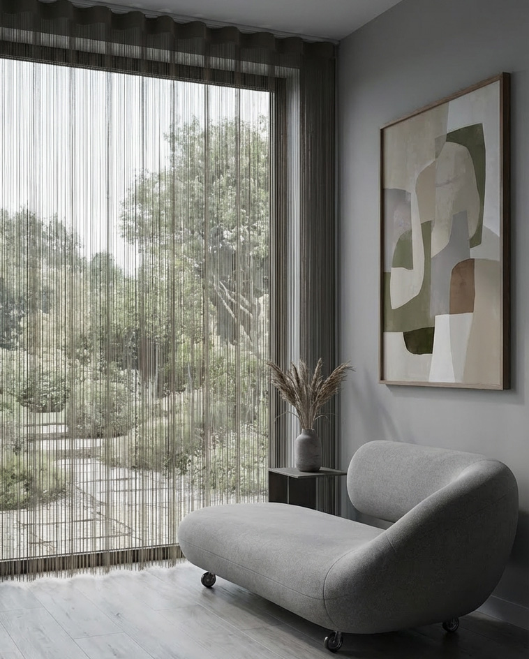 Corde grijs in zacht moderne woonkamer staand 2