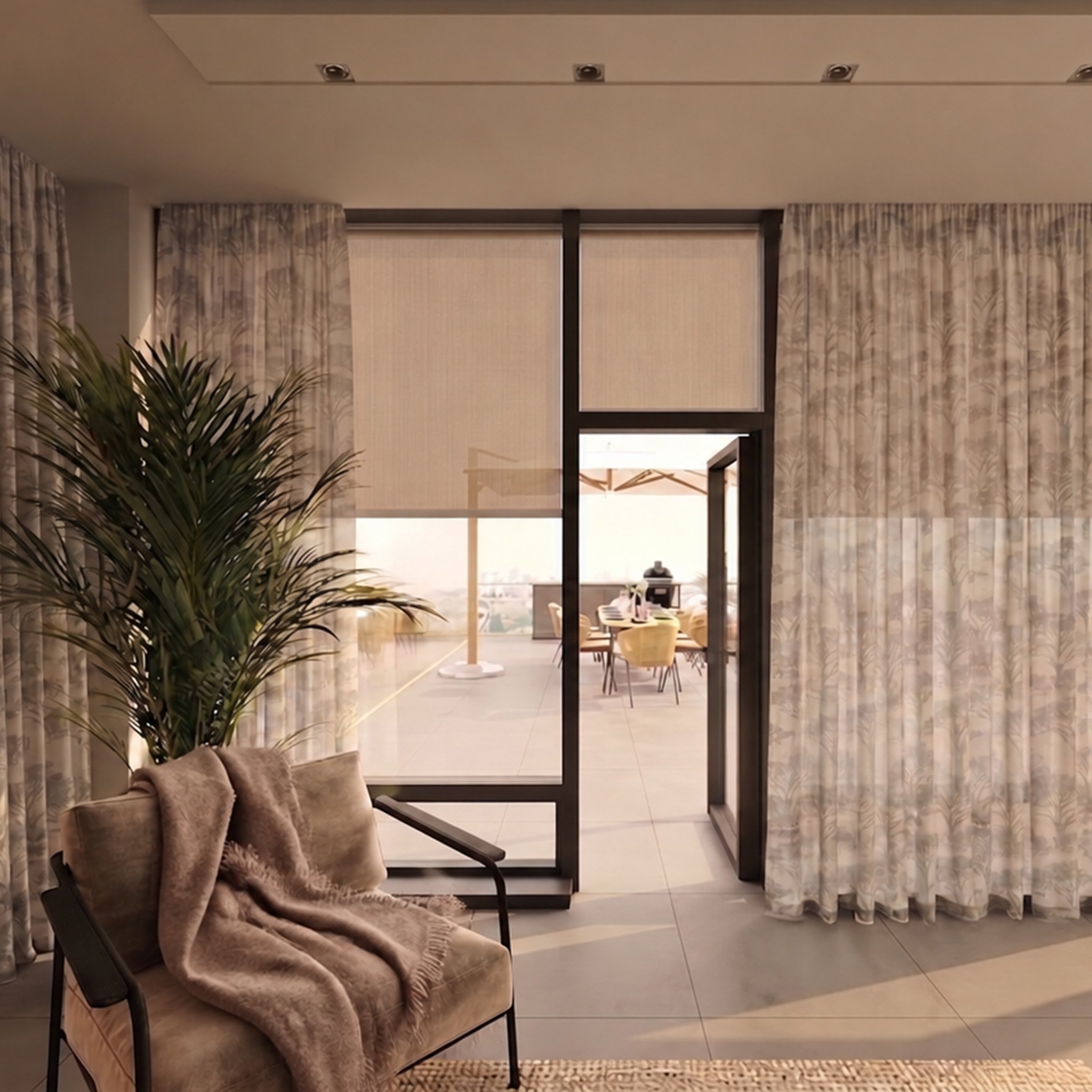TP outdoorscreen binnen_taupe_Arbora_woonkleed - kopie