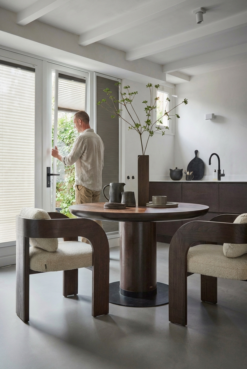EasyClick 2 stoffen met man in keuken- AI